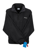 Buzo Térmico Polar Columbia Fleece Half-Zip – Negro Talla Grande 3X Hombre