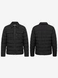 Chaqueta Utilitaria Michael Kors Hombre – Acolchada Negra con Cuello Camisero