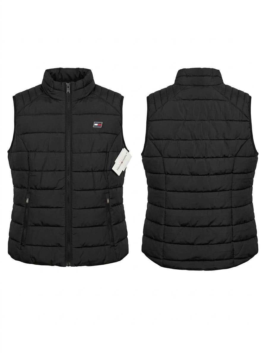 Chaleco Acolchado Tommy Hilfiger Sport Mujer – Cuello Alto Puffer