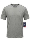 Camiseta Deportiva Reebok Hombre – Speedwick Transpirable Gris Oscuro